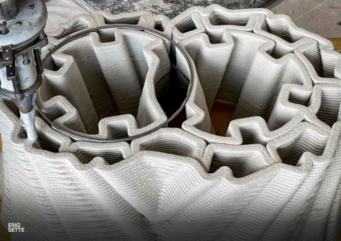 tor alva estrutura impressa em 3D mais alta do mundo robo