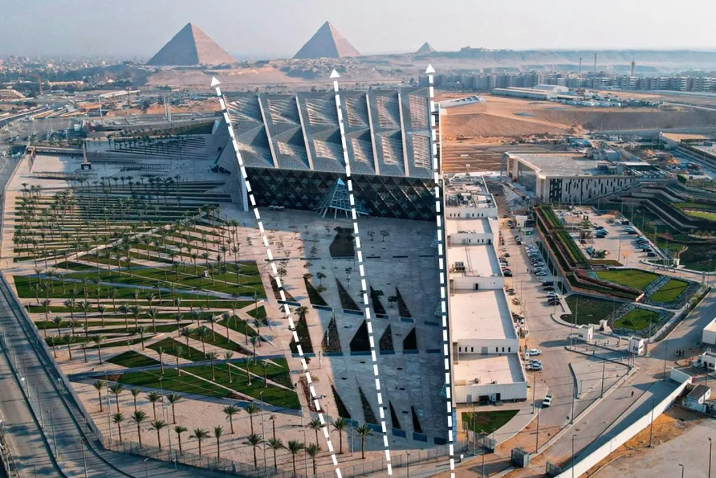Após 20 anos de construção, Grande Museu Egípcio é inaugurado com alinhamento perfeito para as Pirâmides de Gizé 4 grande museu egipcio alinhamento com as piramides